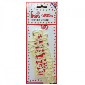 FMM Curved Words Cutter Merry Christmas