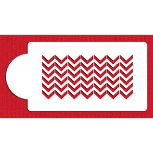 Designer Stencils Chevron Cake Side Stencil