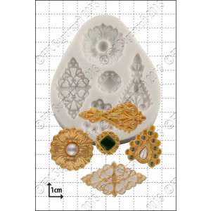 FPC Filigree Brooches Silicone Mould