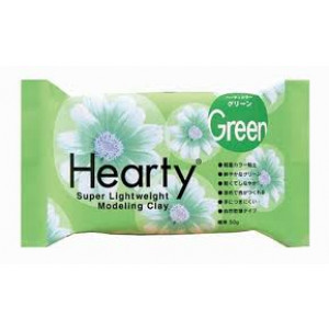 hearty, padico, japan, modelling, modelleren, modeleren, clay, klei, luchtdrogend, airdry, green, groen, hobby, kaarten, scrapbook, HRTY-G