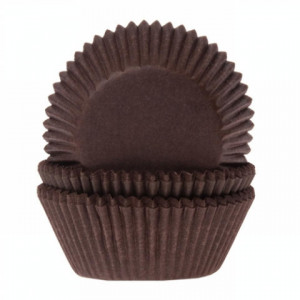 House of Marie Mini Baking cups Bruin - pk/60