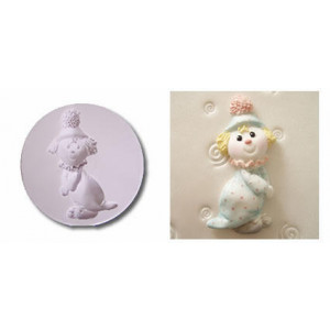 Karen, davies, clown, silicone, mold, mould