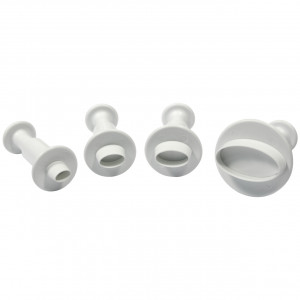 PME Miniature Oval Plunger Cutter Set/4