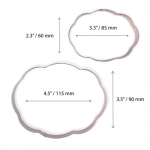 PME Cookie & Cake Plaque Style 3 Cutter (Set/2)