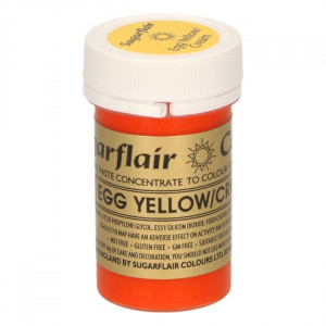 0610370673164, sugarflair, spectral, voedselkleurstof, paste, egg, yellow, geel, A103, colour, color, kleur, pasta, ei