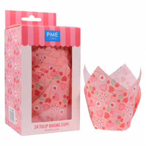 PME, valentine, valentijn, tulp, tullip, muffin, cases, baking, cupcakes, love, heart, VD24MC013, verjaardag, meisjes, traktatie, zoet