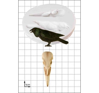 FPC Raven & Skull Silicone Mould