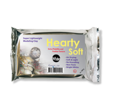 Hearty Soft - lichtgewicht Koud Porselein - Wit - 200gr